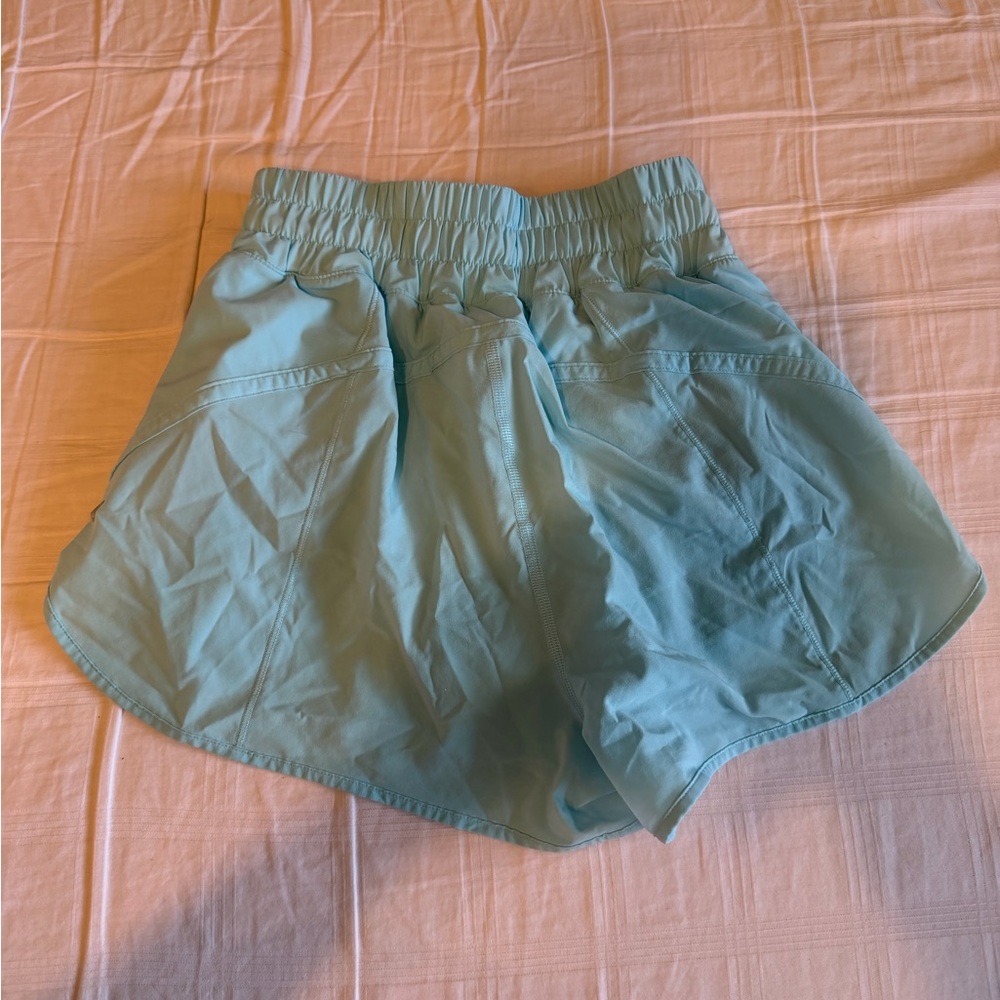 Lululemon light blue track that shorts 3in.